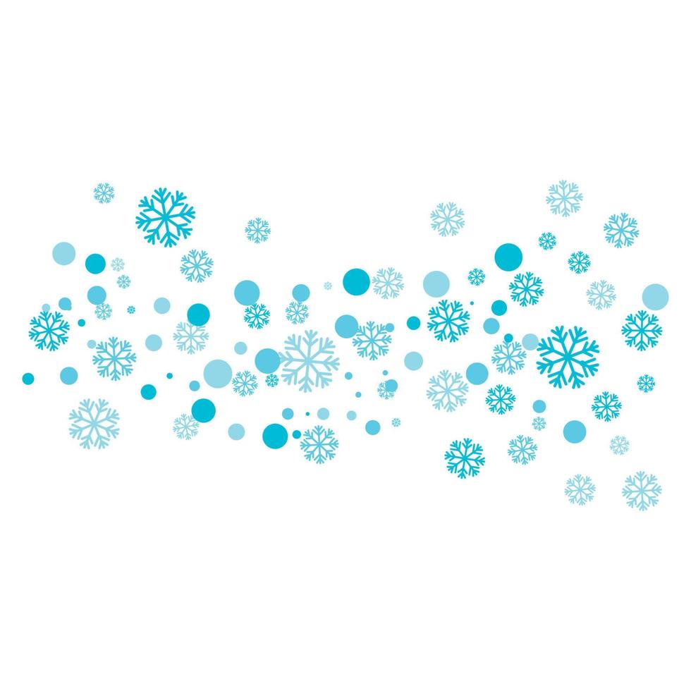 Snowflakes Style Design illustration vector