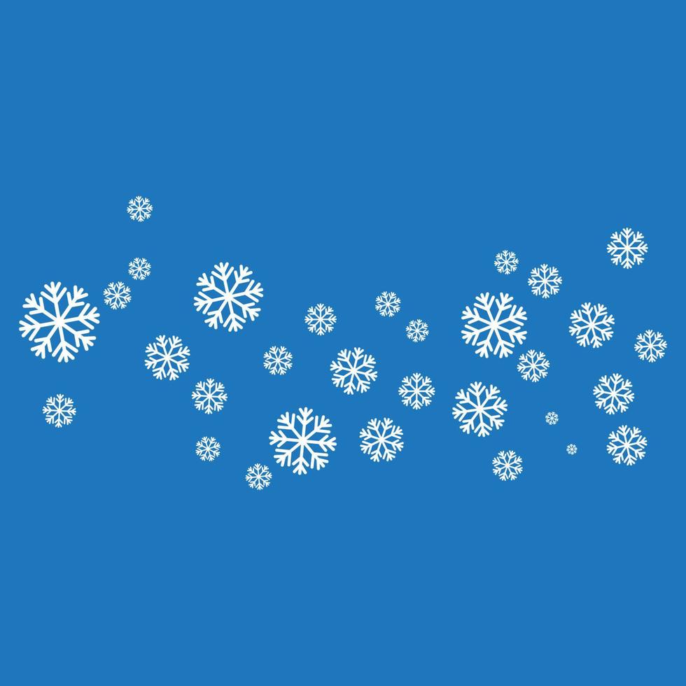 Snowflakes Style Design illustration vector