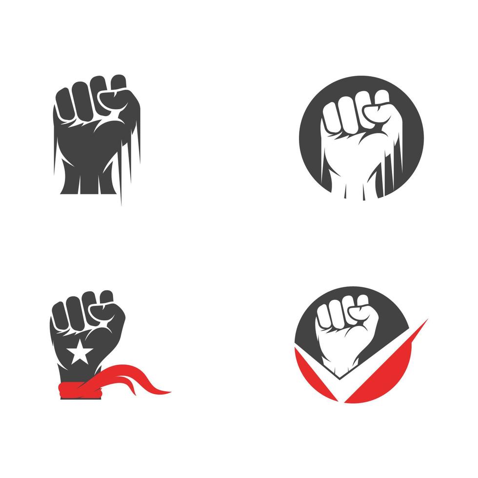 Hand strong vector icon illustration