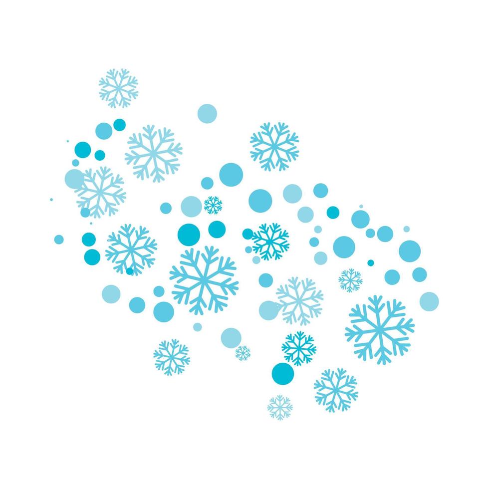 Snowflakes Style Design illustration vector