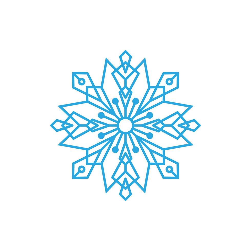 copos de nieve estilo diseño ilustración vector