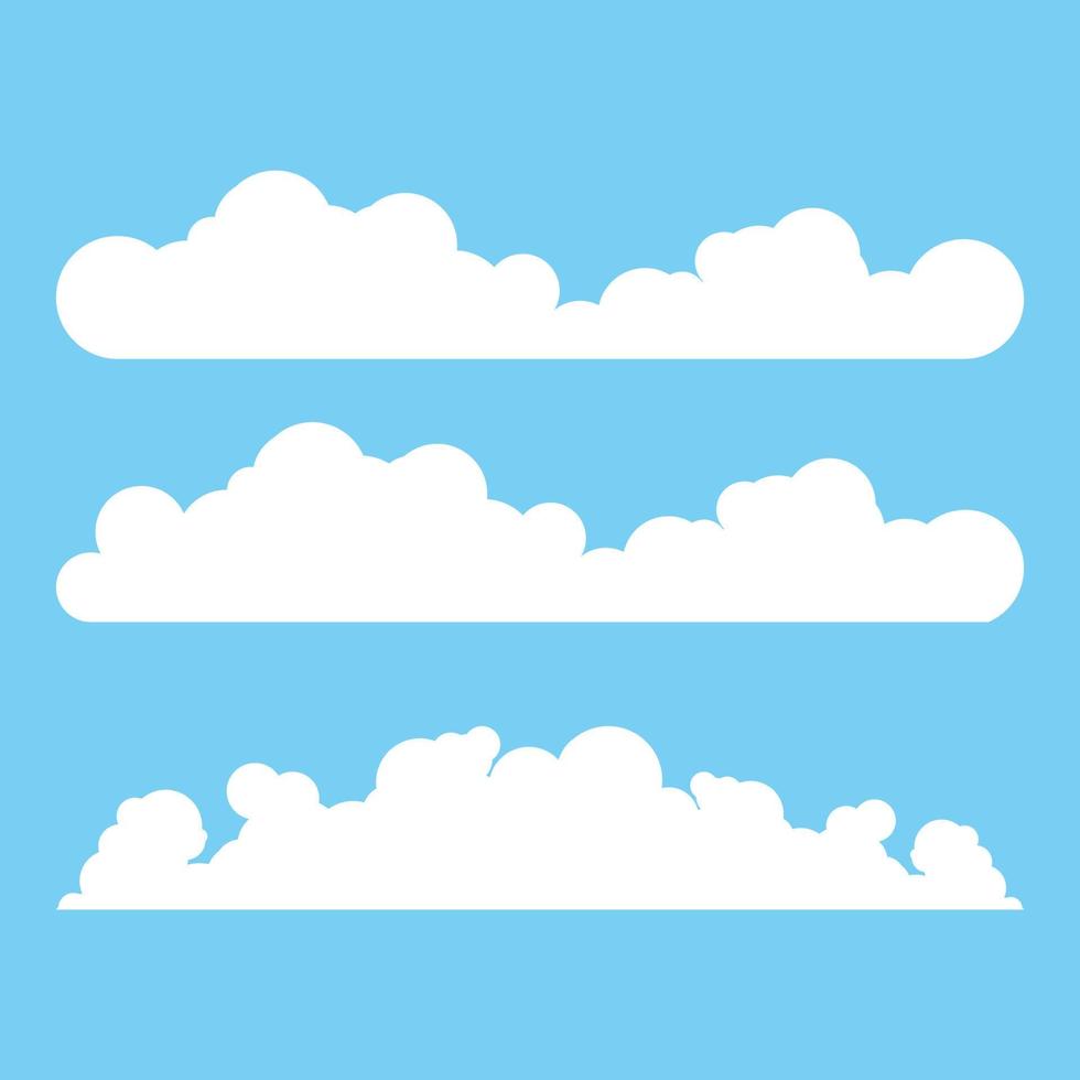 Cloud template vector