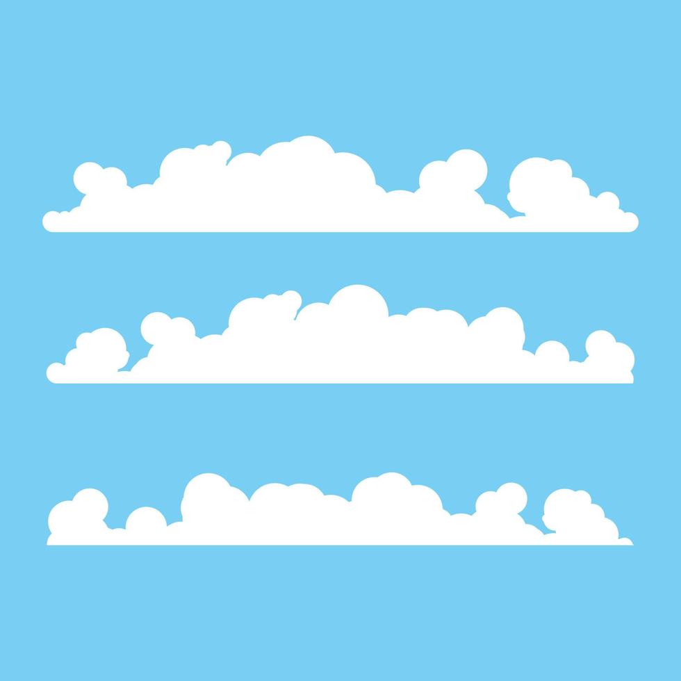 Cloud template vector