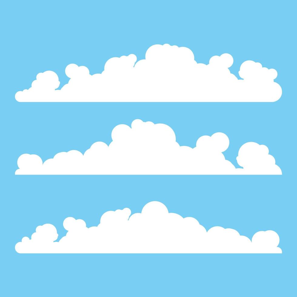 Cloud template vector