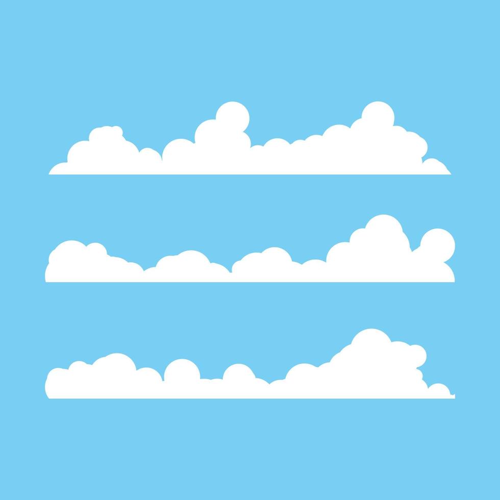 Cloud template vector