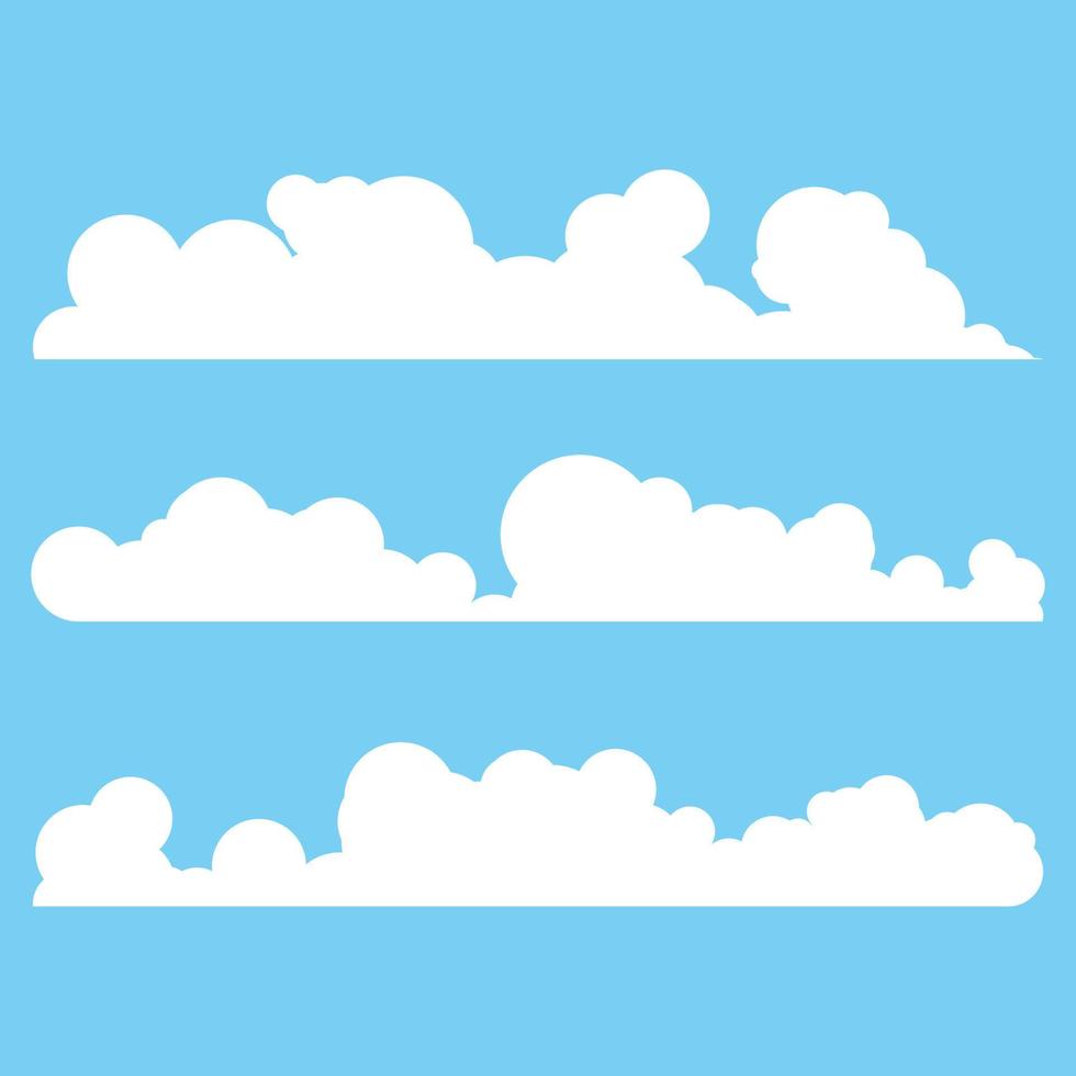 Cloud template vector