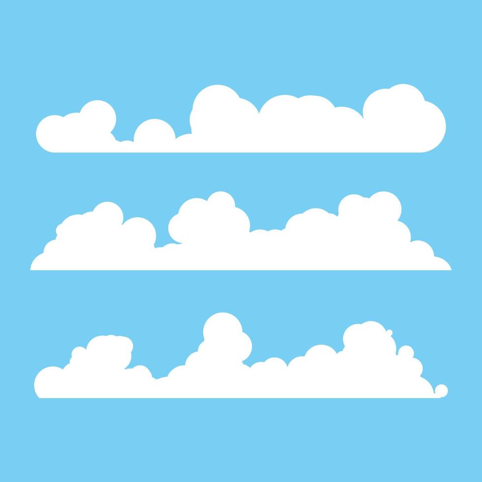 Cloud template vector