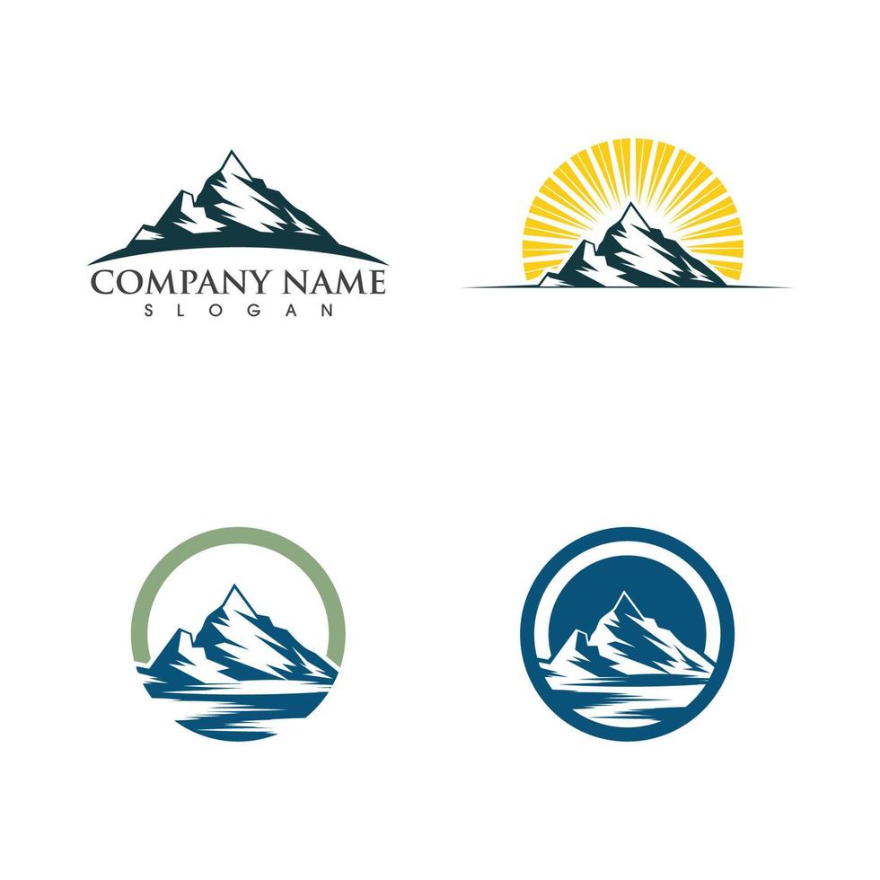 Mountain icon Logo vector