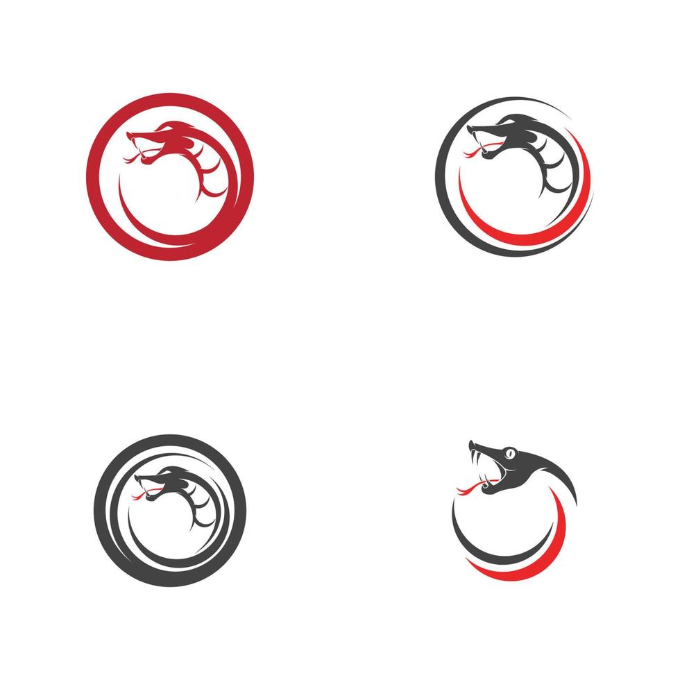 vector snake simple logo design element