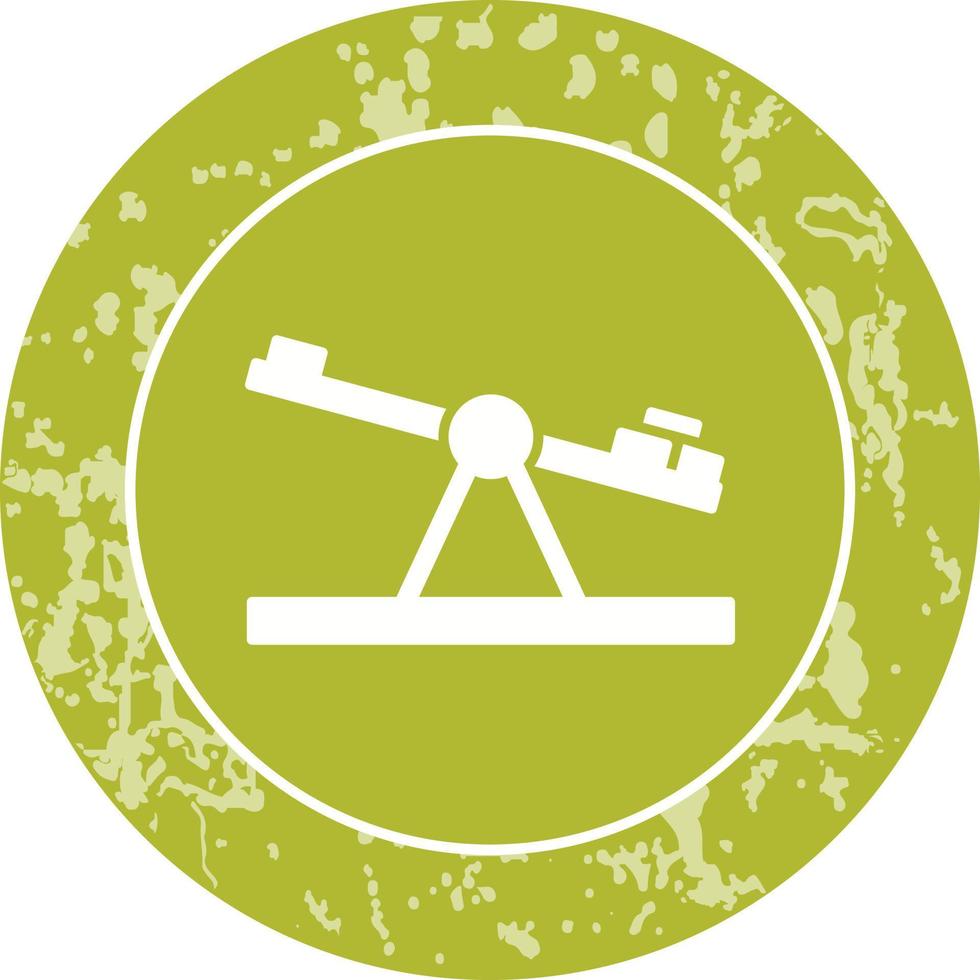 Seesaw Unique Vector Icon