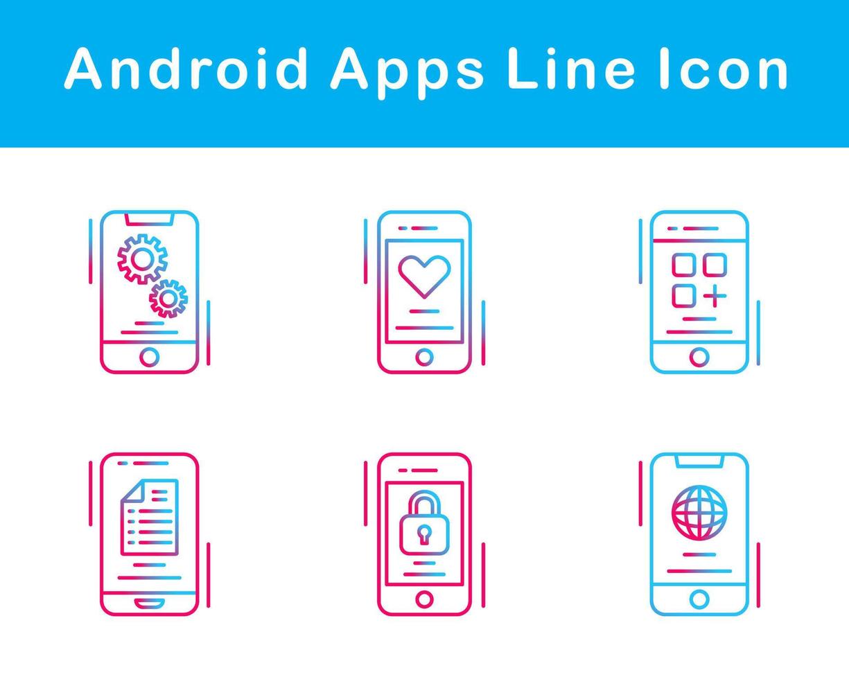 Android Apps Vector Icon Set