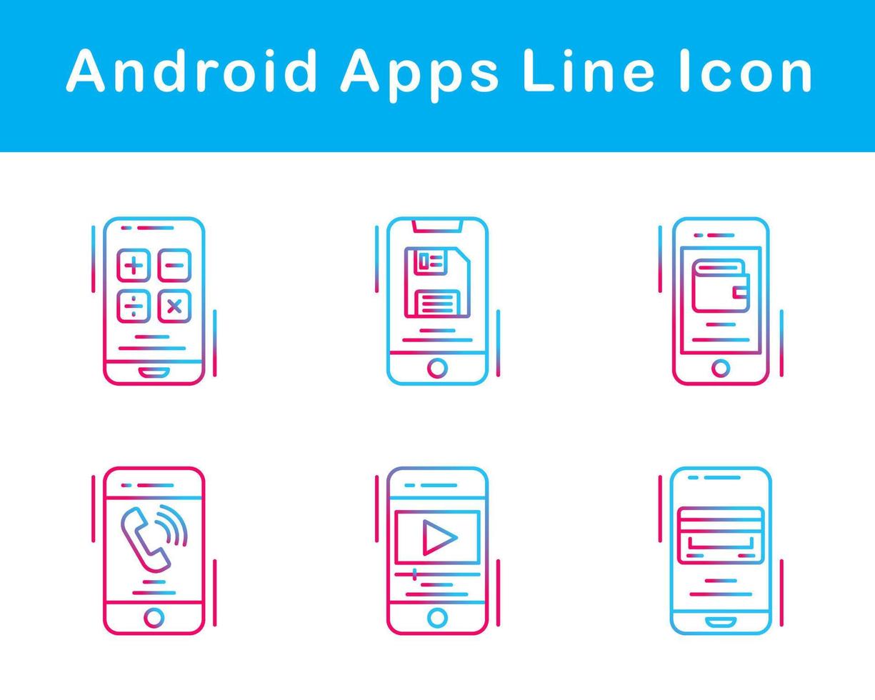 Android Apps Vector Icon Set