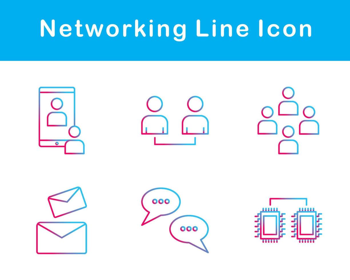 Networking Vector Icon Set