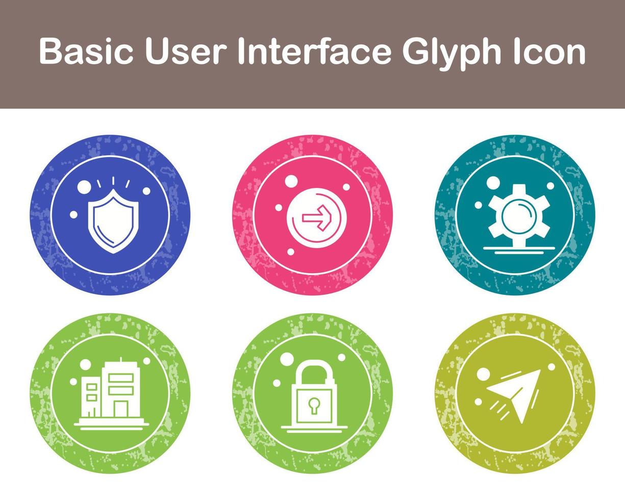 Basic User Interface Vector Icon Set