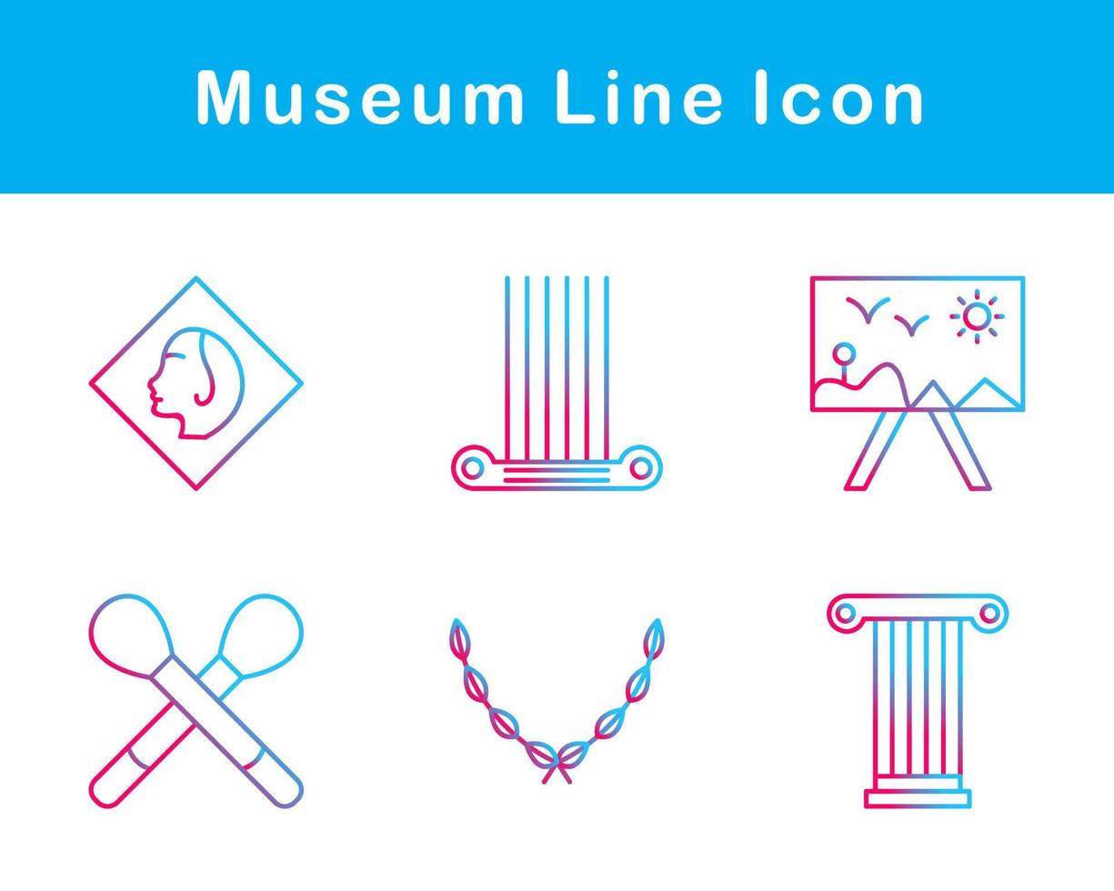 Museum Vector Icon Set