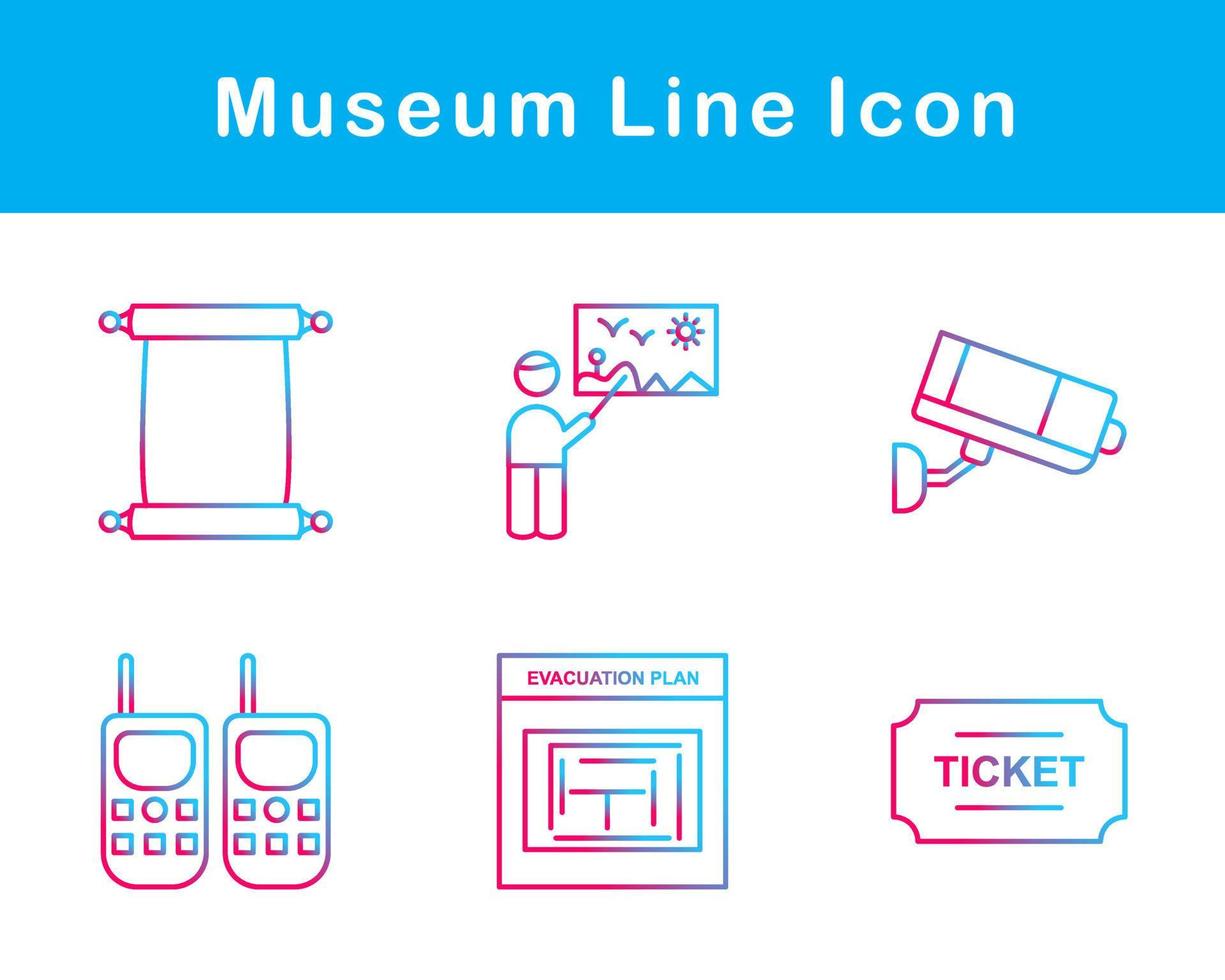 Museum Vector Icon Set