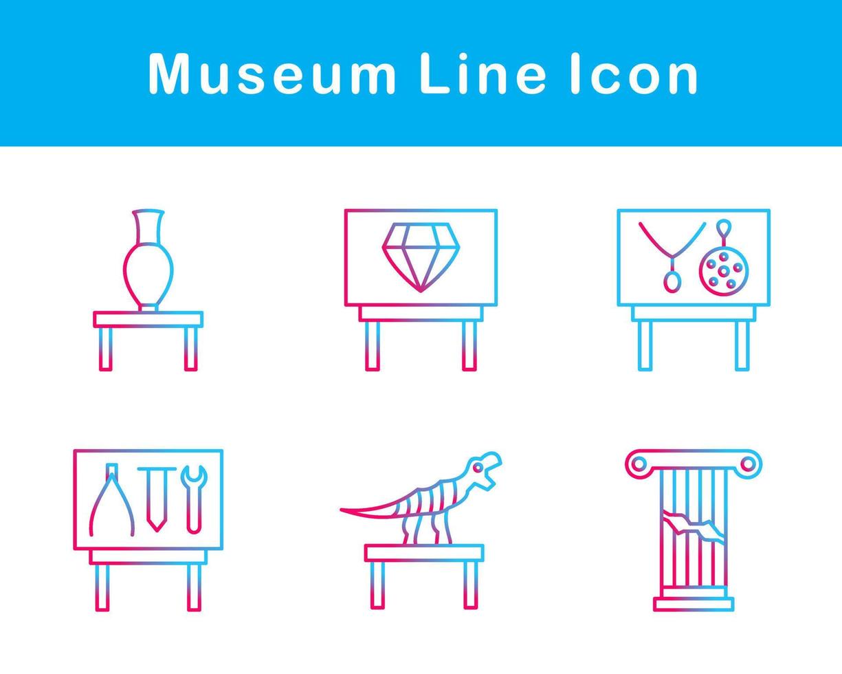 Museum Vector Icon Set