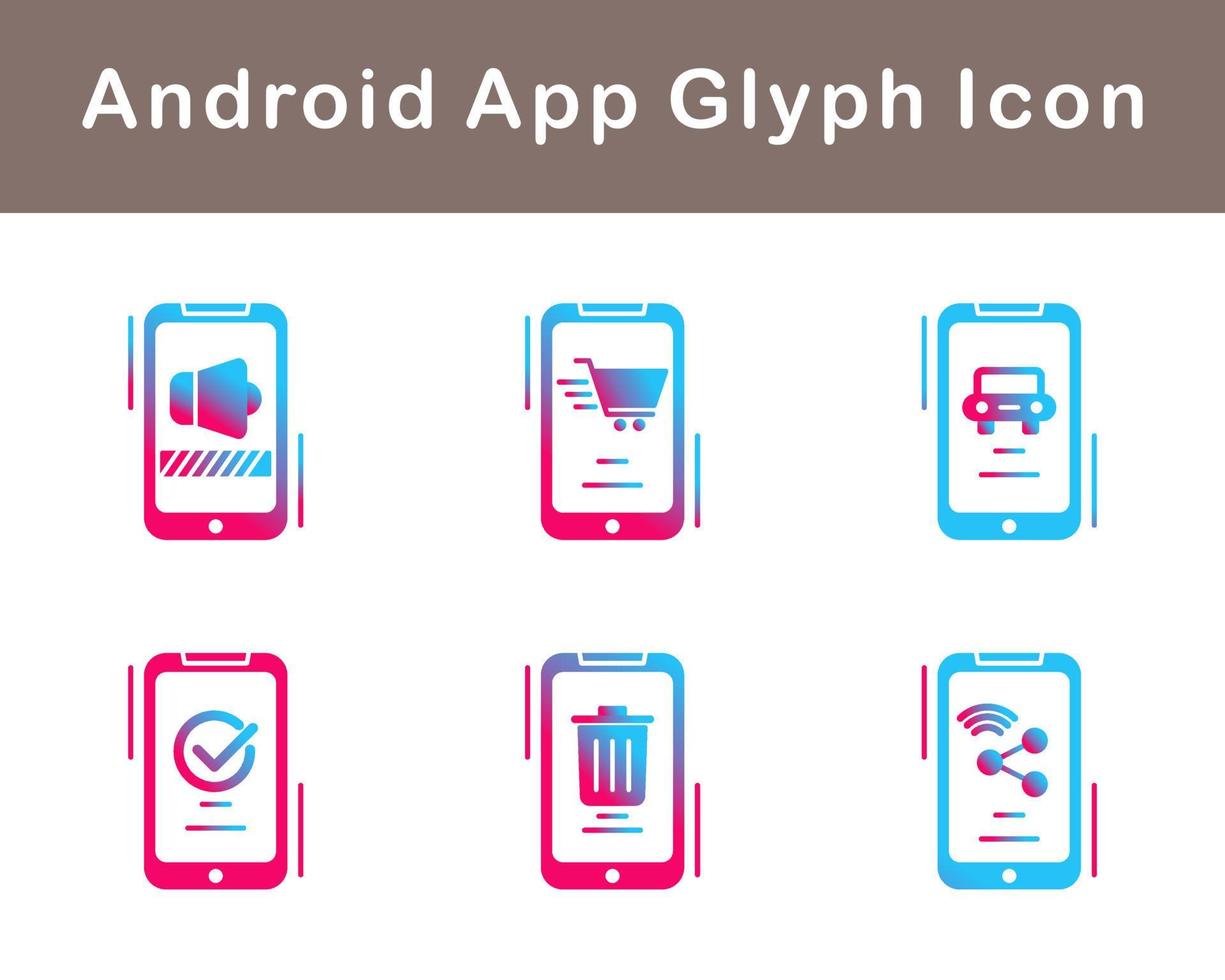 Android Apps Vector Icon Set