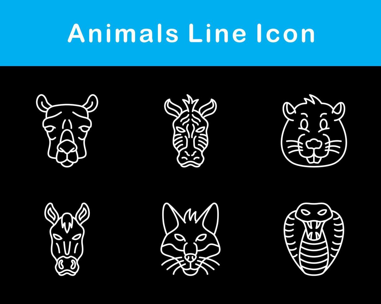 Animals Vector Icon Set