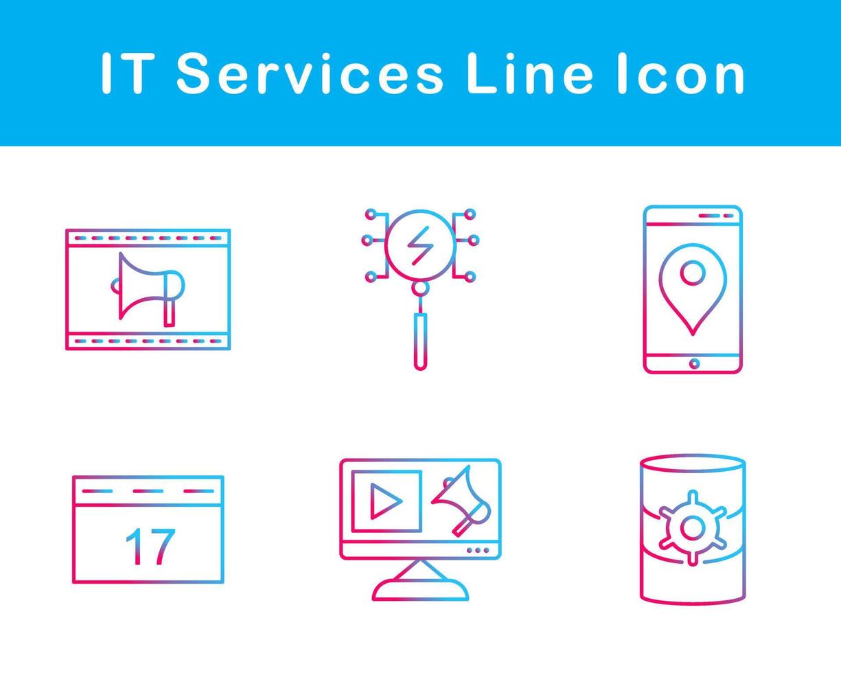 IT Services Vector Icon Set