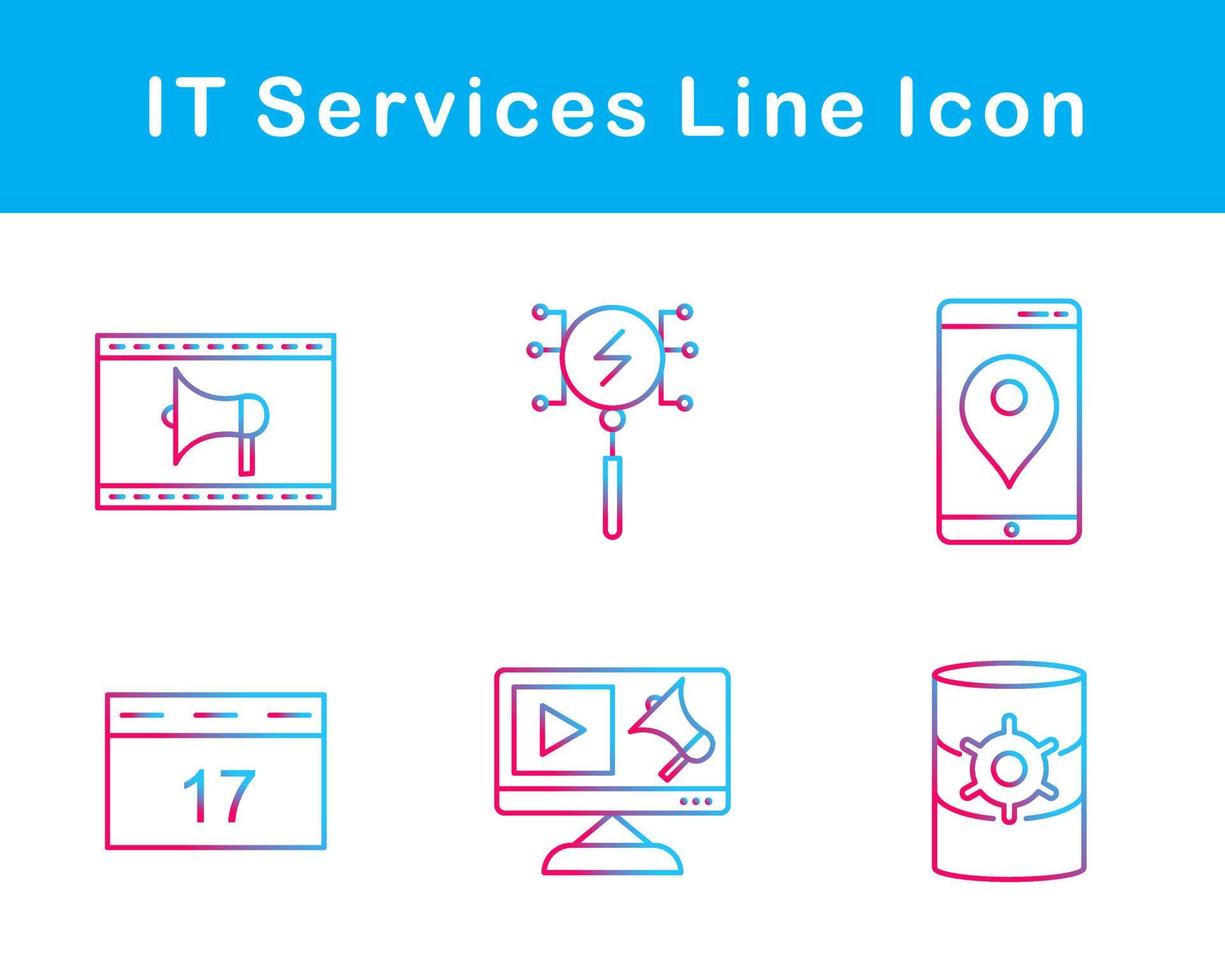 eso servicios vector icono conjunto