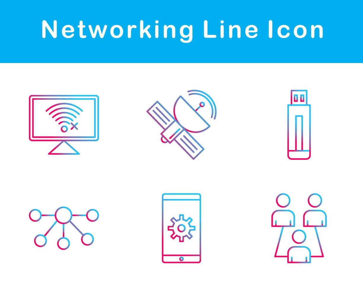 Networking Vector Icon Set