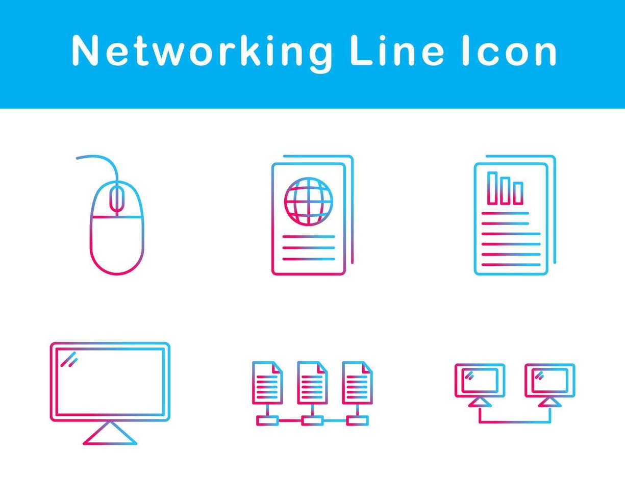 Networking Vector Icon Set