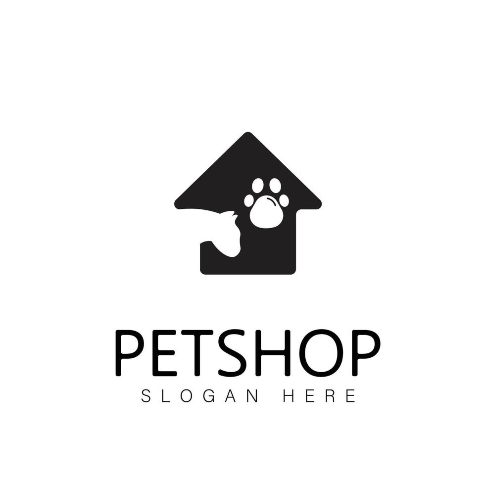 vector imagen de un perro y gato diseño en blanco antecedentes. la tienda de animales