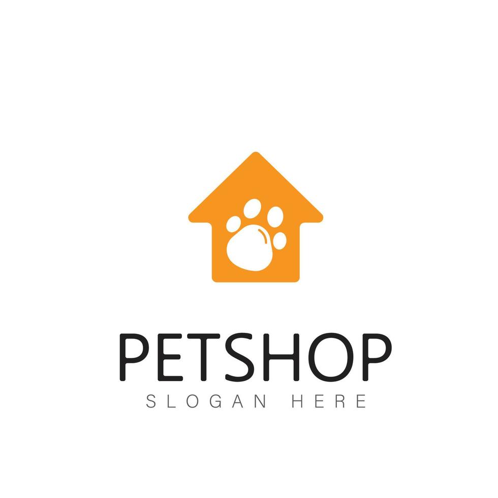 Vector image of an dog and cat design on white background. Petshop