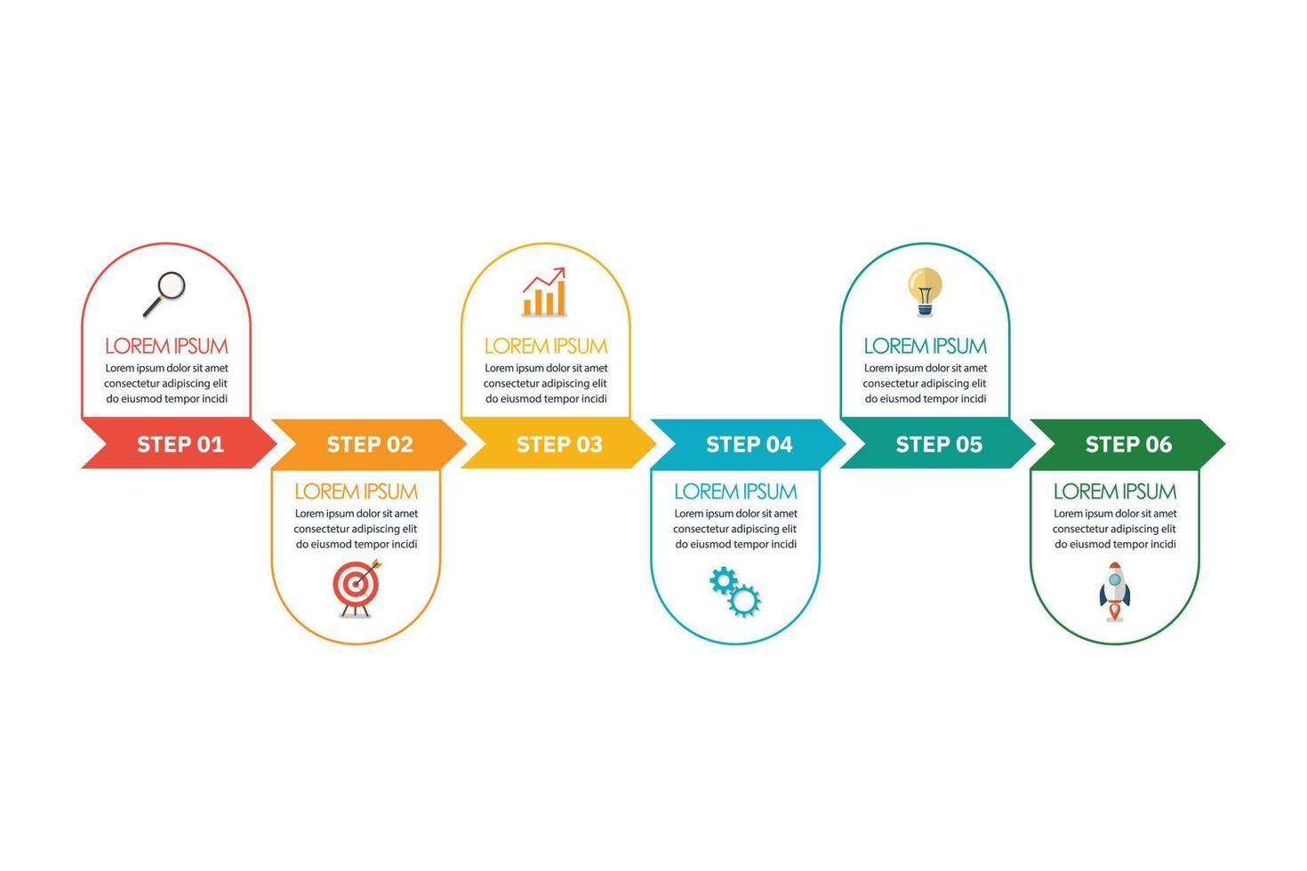 Timeline steps templates infographic vector