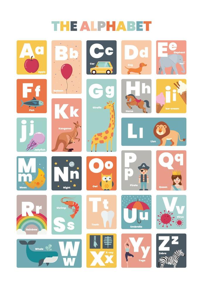 Alphabet Worksheet A To Z vector