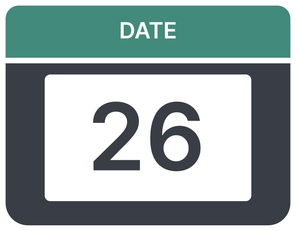 illustration of daily calendar month dates for work vector