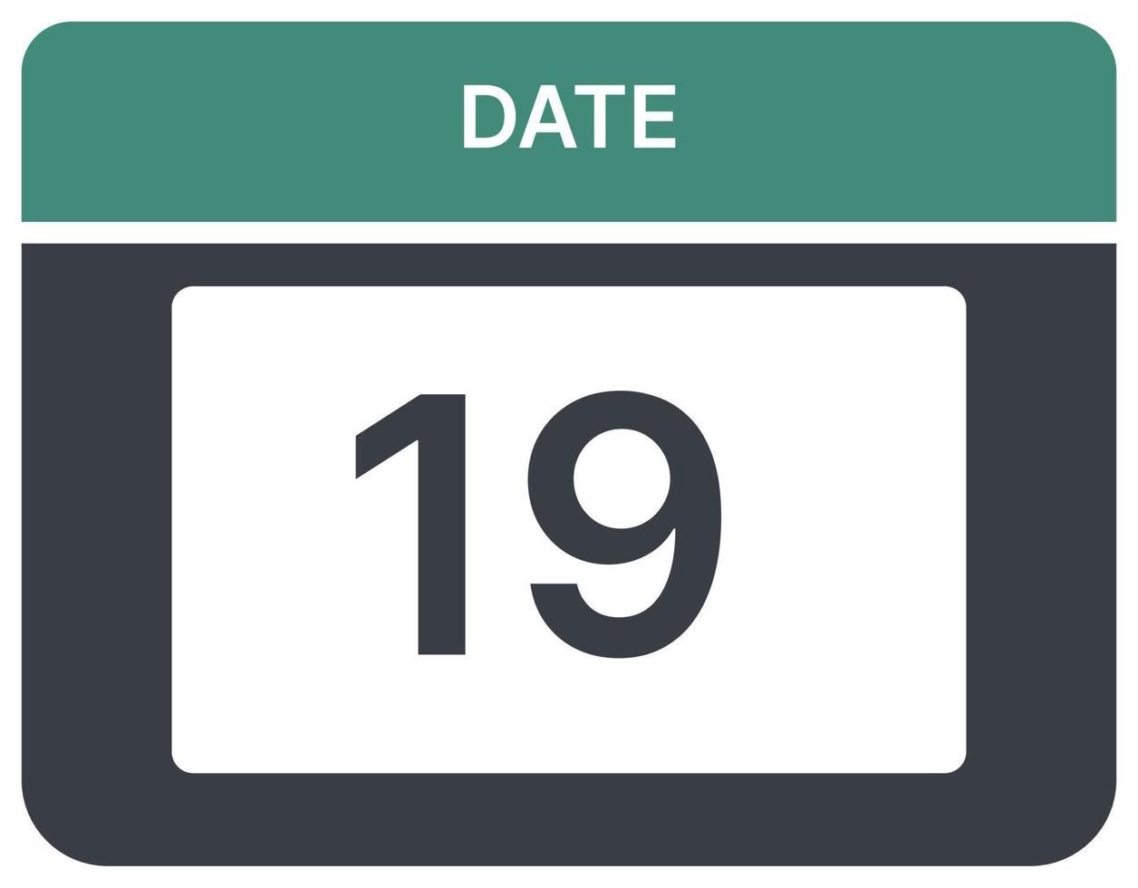 illustration of daily calendar month dates for work vector