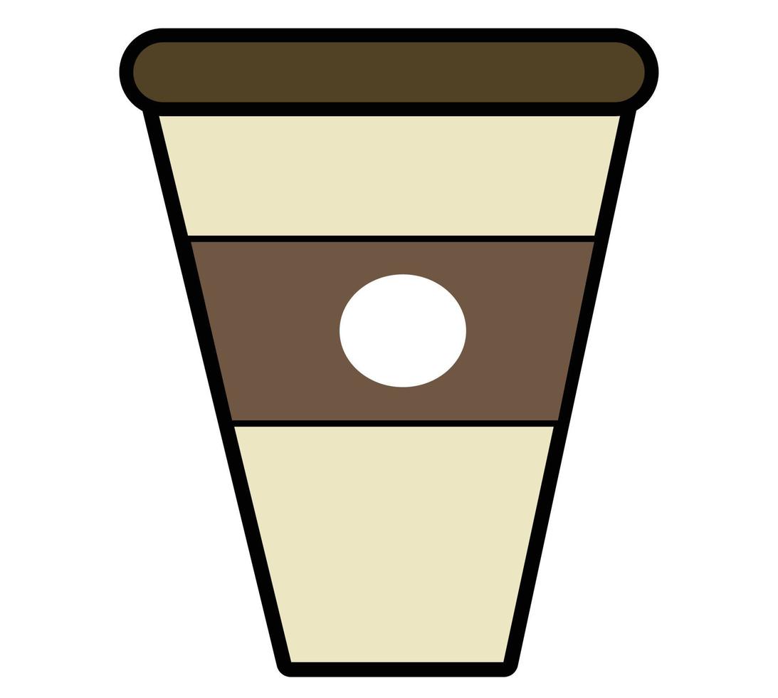 café taza botella ilustración diseño vector