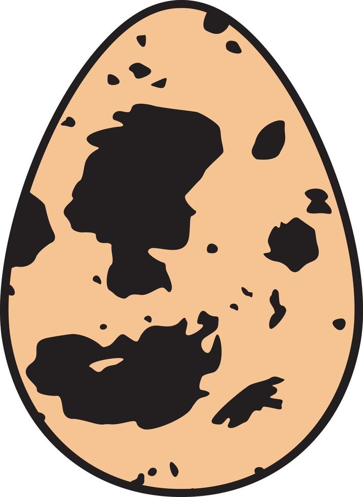 Quail Egg Color Icon. Vector Illustration.