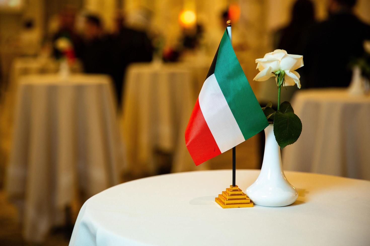 kuwait flag on the table photo