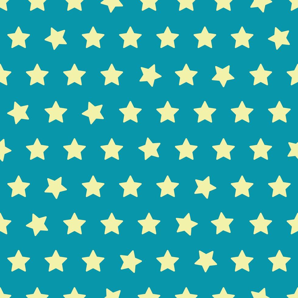 Seamless Twinkle Star Pattern Swatch vector