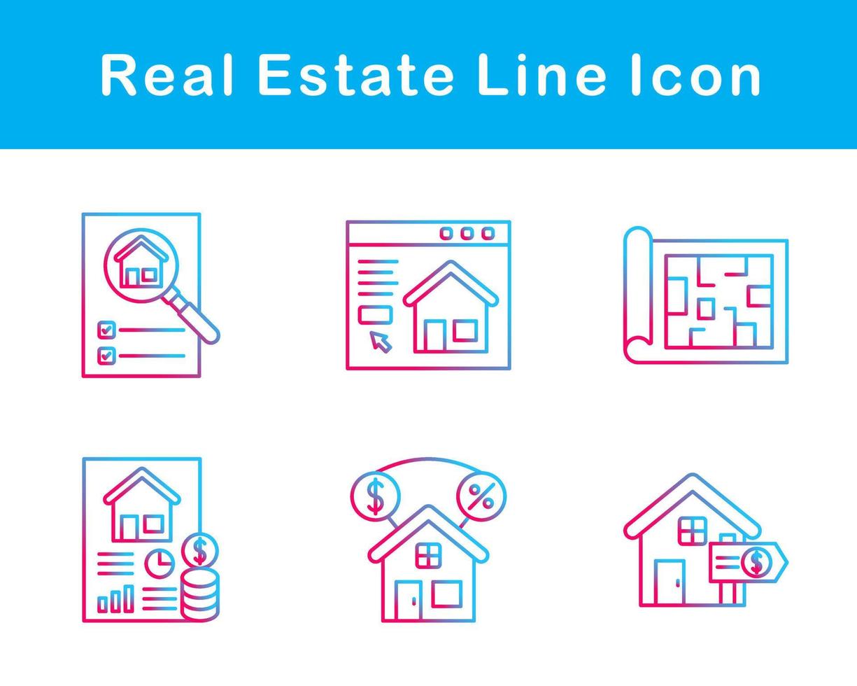 Real Estate Vector Icon Set