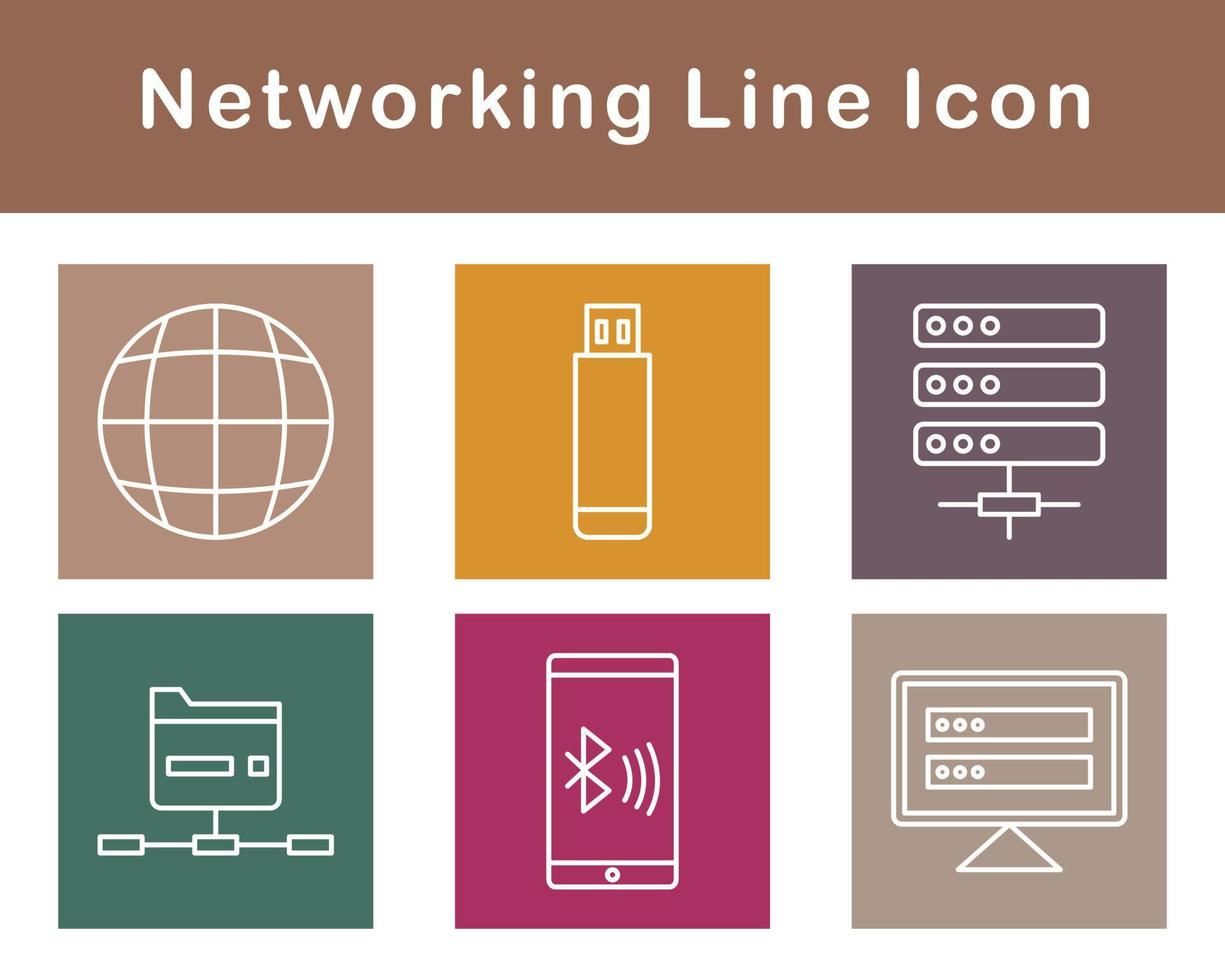 Networking Vector Icon Set