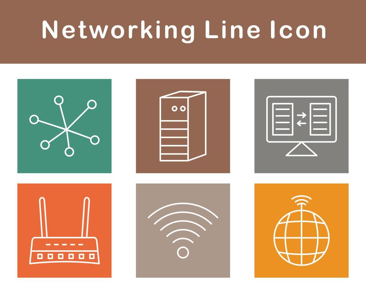 Networking Vector Icon Set