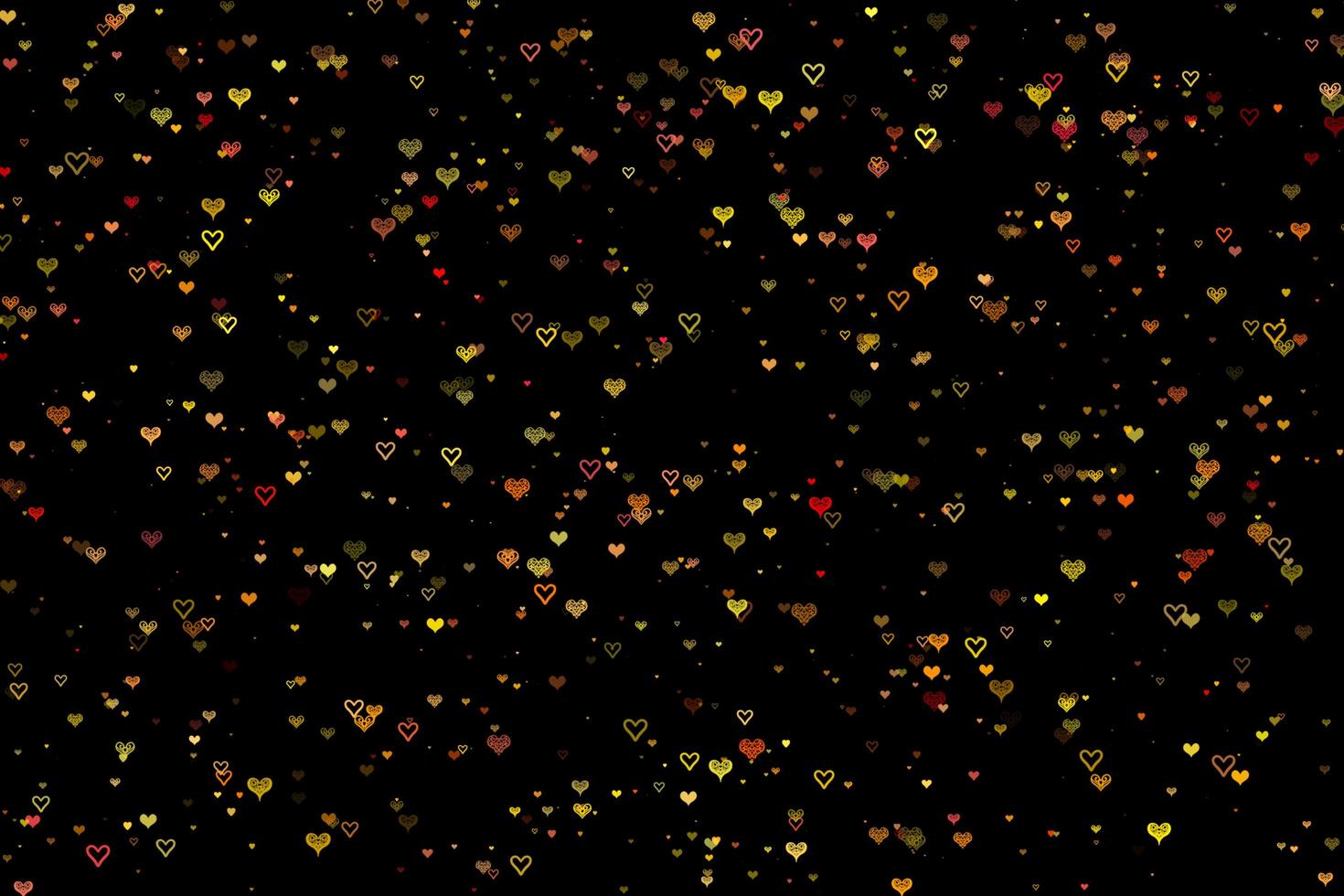 Romantic yellow Love on black Background Design for Your Heartfelt Creations photo