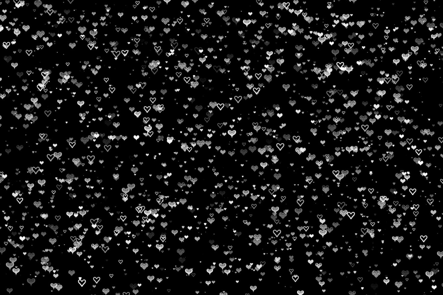 Romantic many Love icon on black Background Design for Your Heartfelt Creations photo