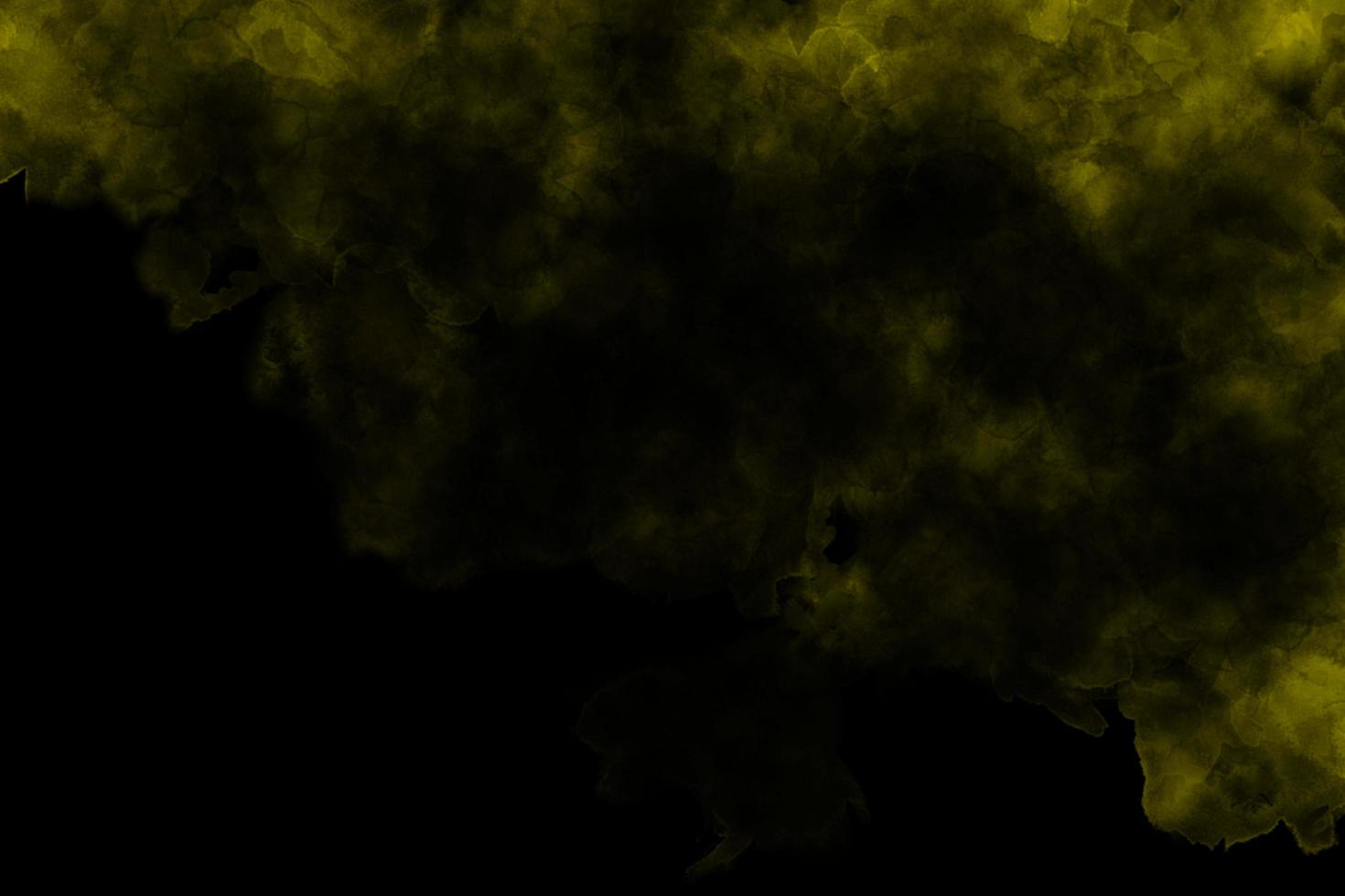 yellow Smoke on black background photo