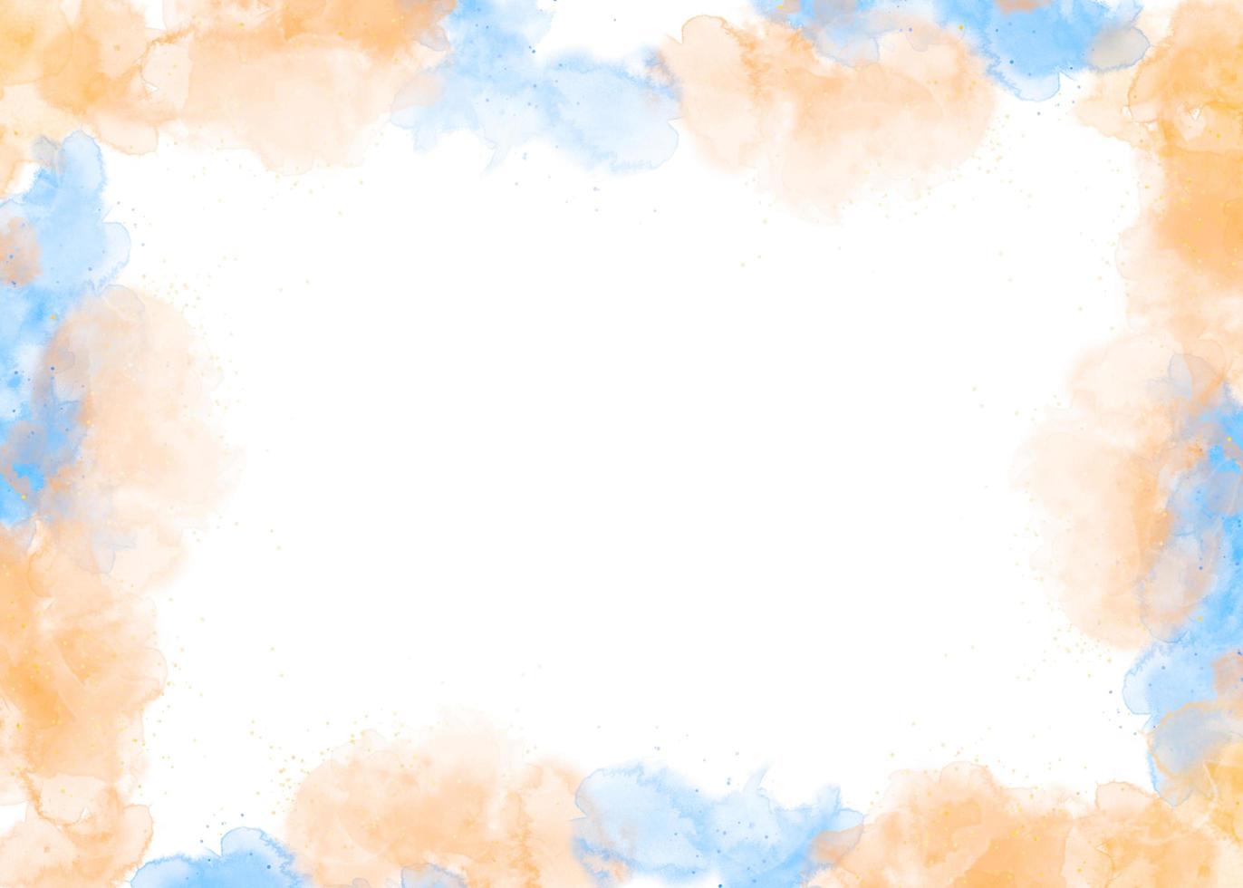 watercolor background with frame style photo