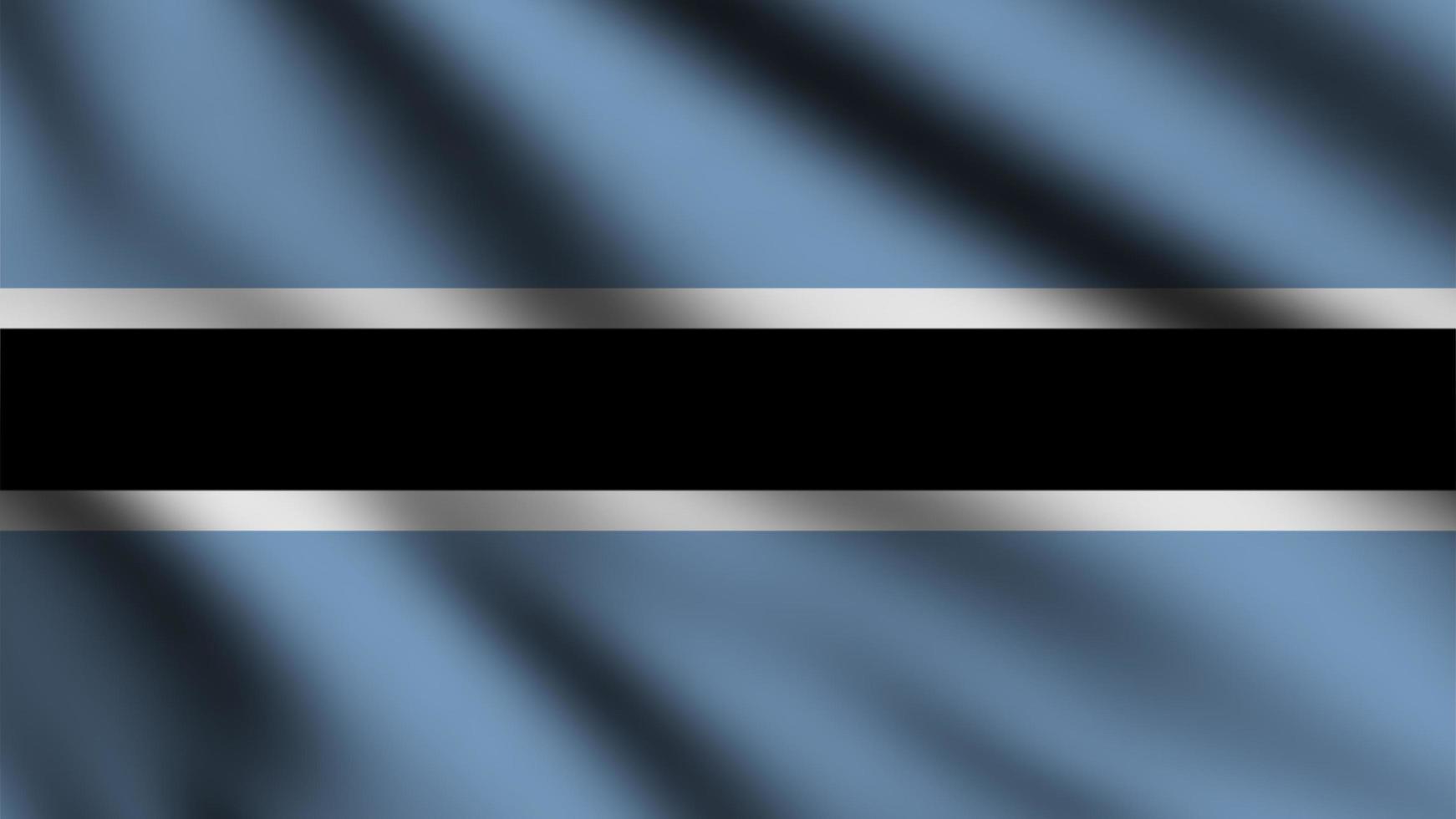 Botswana flag waving in the wind with 3d style background photo