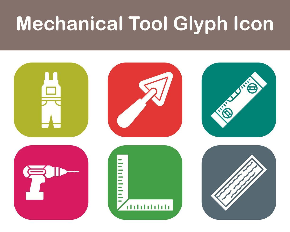 Mechanical Tool Vector Icon Set