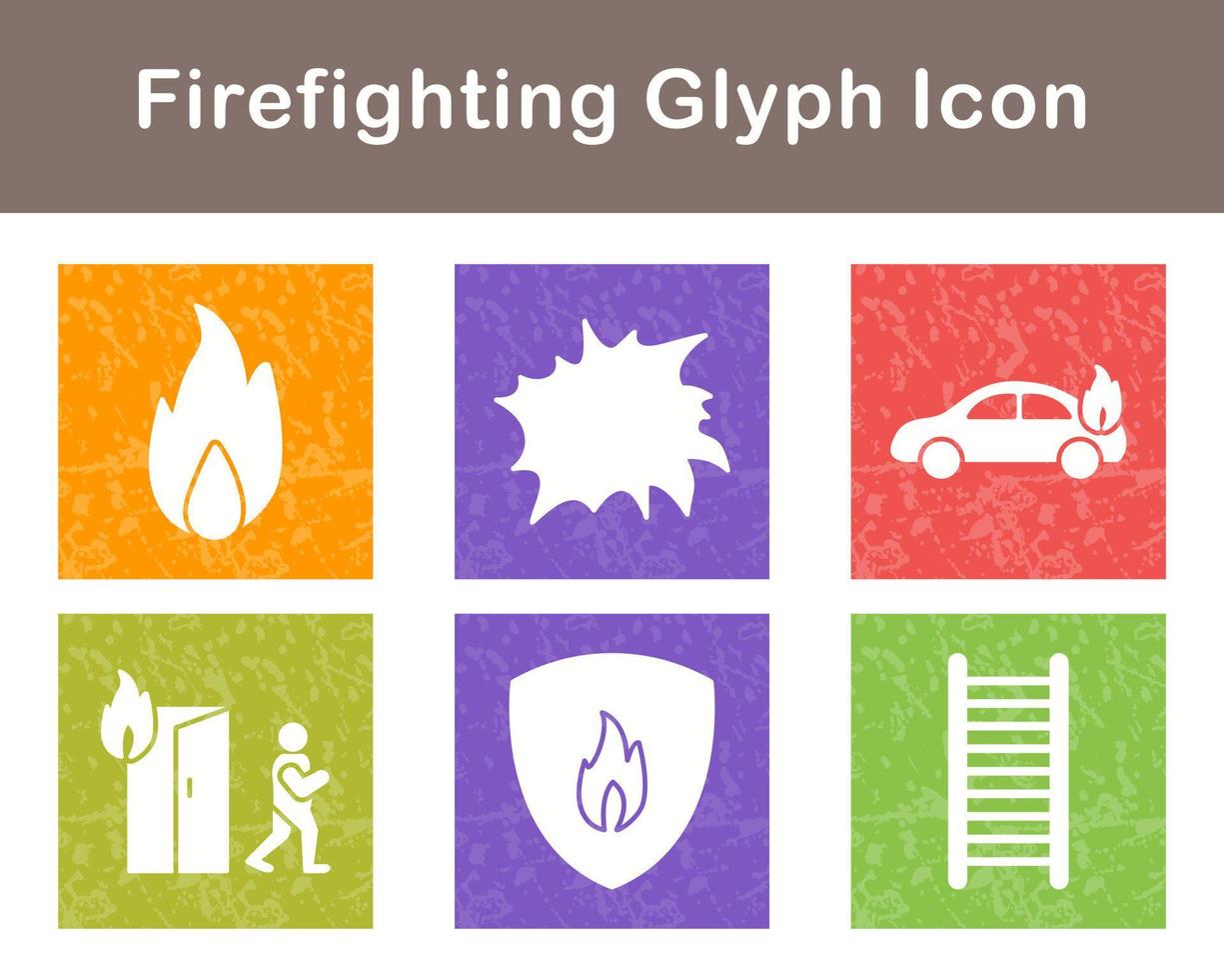 Firefighting Vector Icon Set