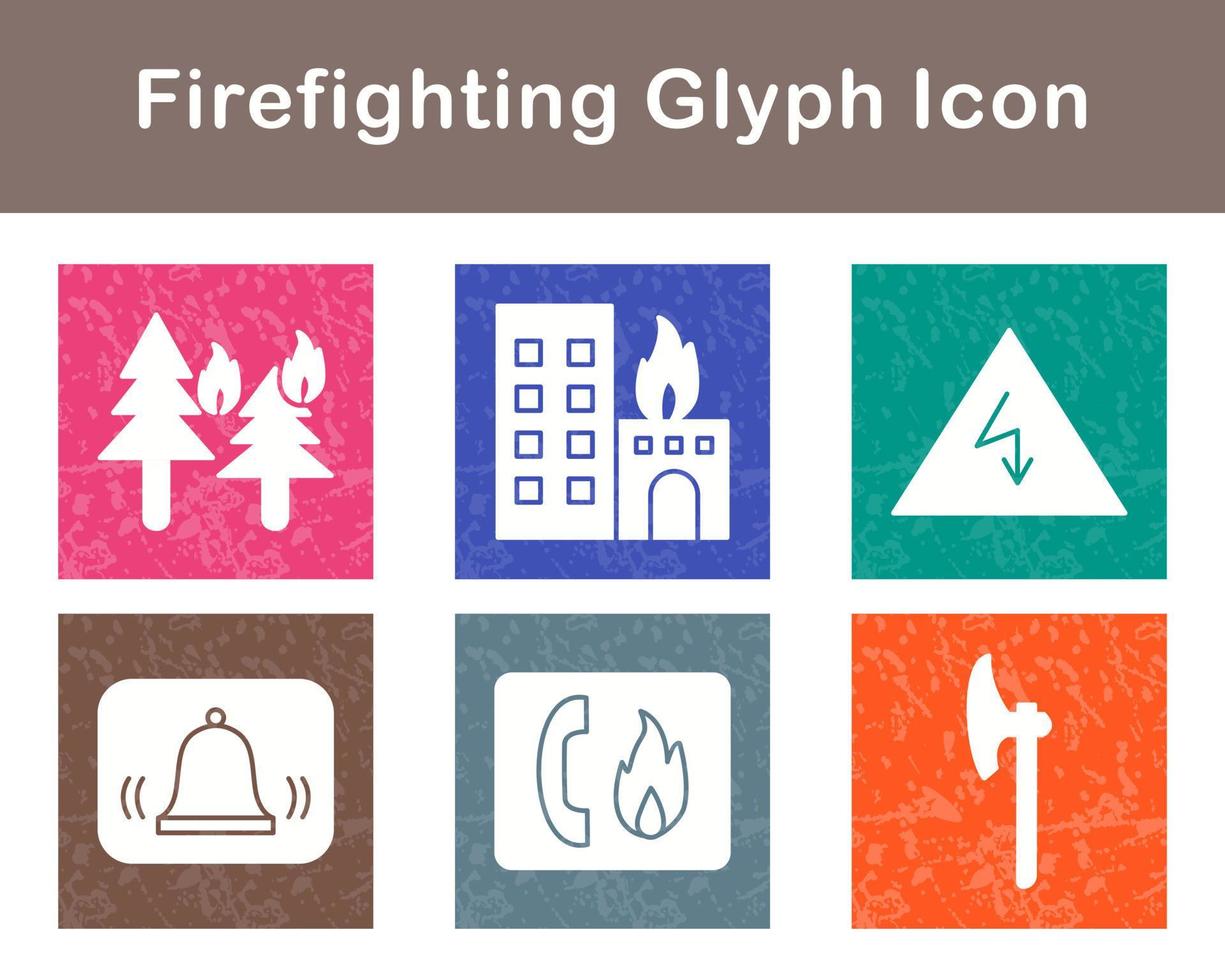 Firefighting Vector Icon Set