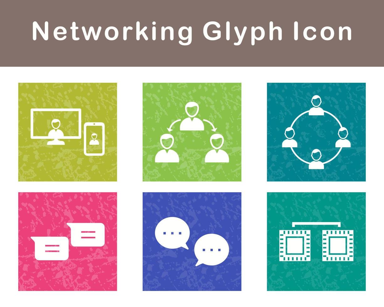 Networking Vector Icon Set
