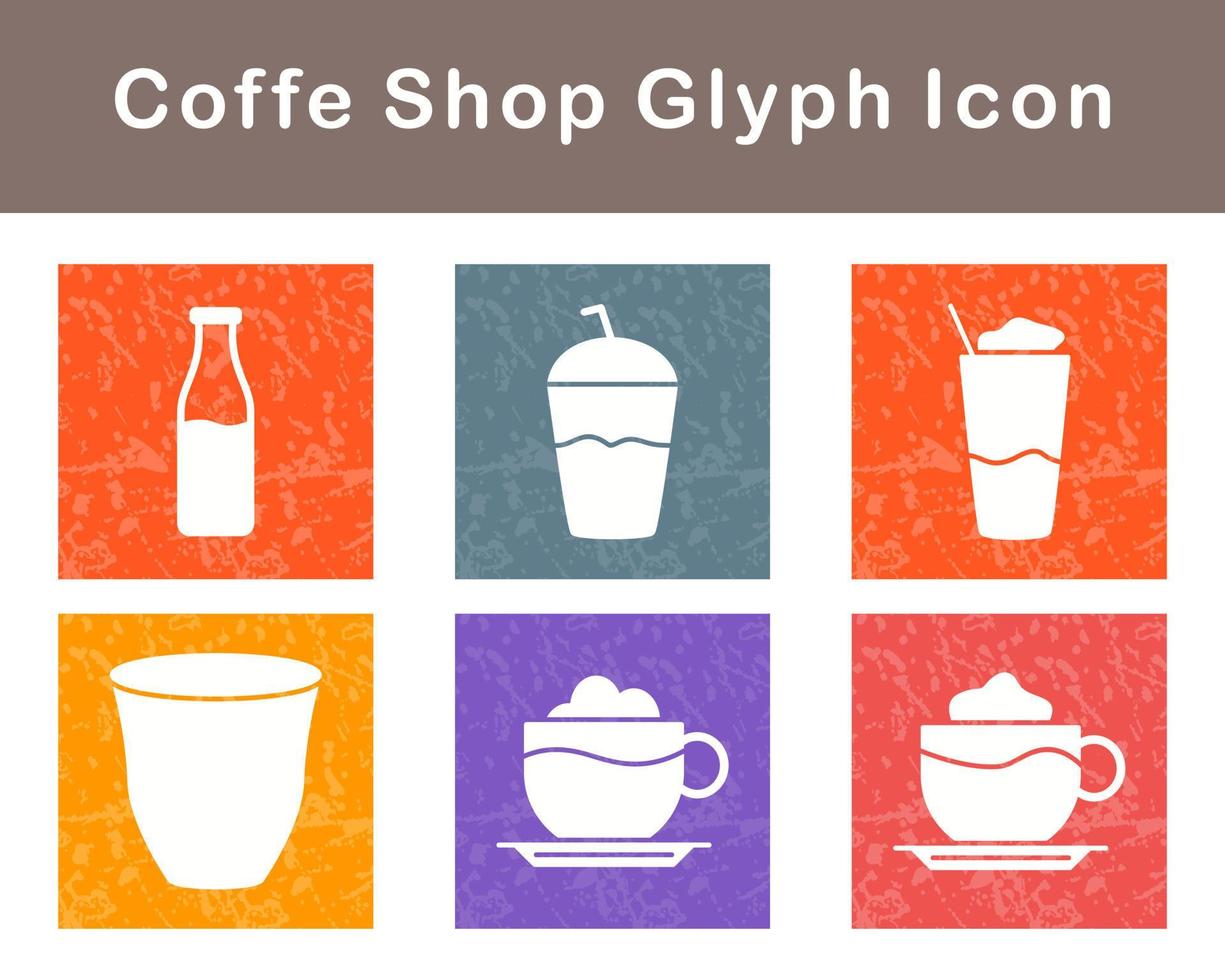 Coffe Shop Vector Icon Set